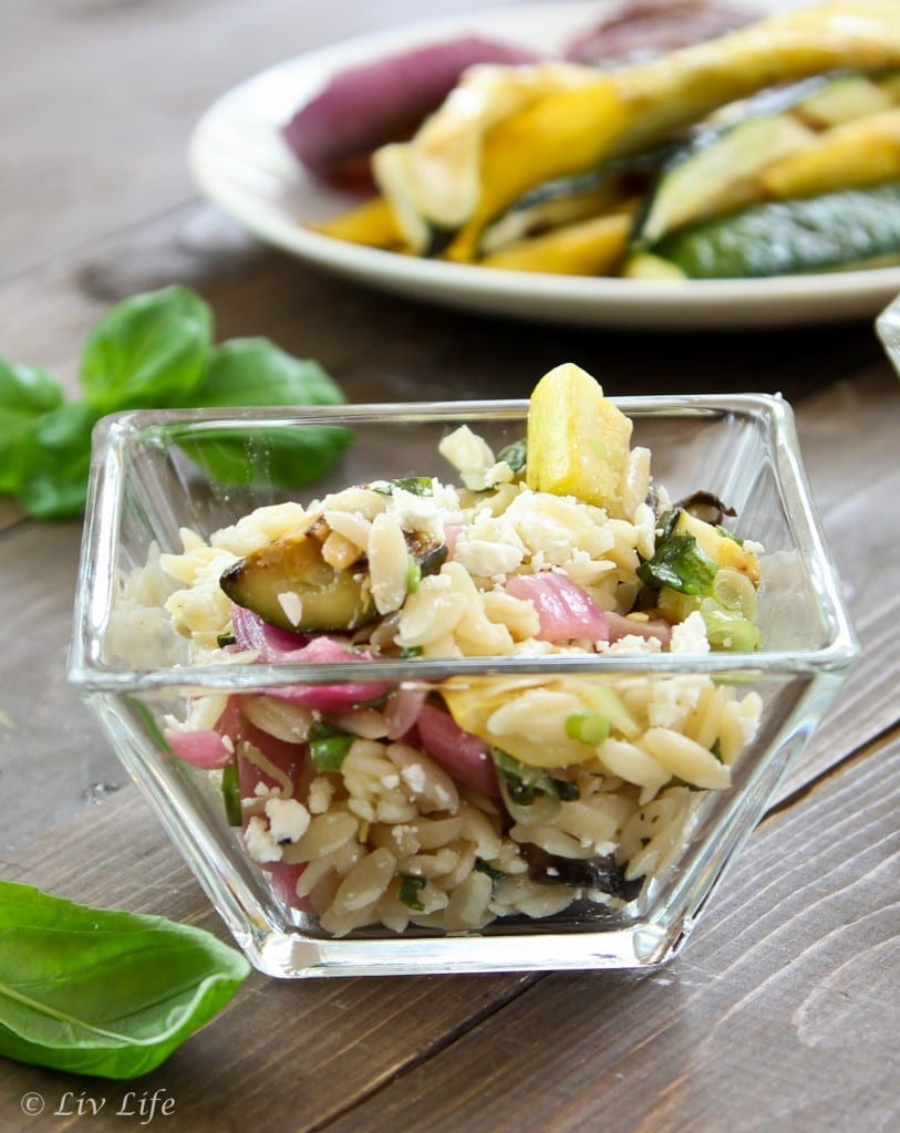Lemony Orzo Salad with Grilled Zucchii (1 of 2)